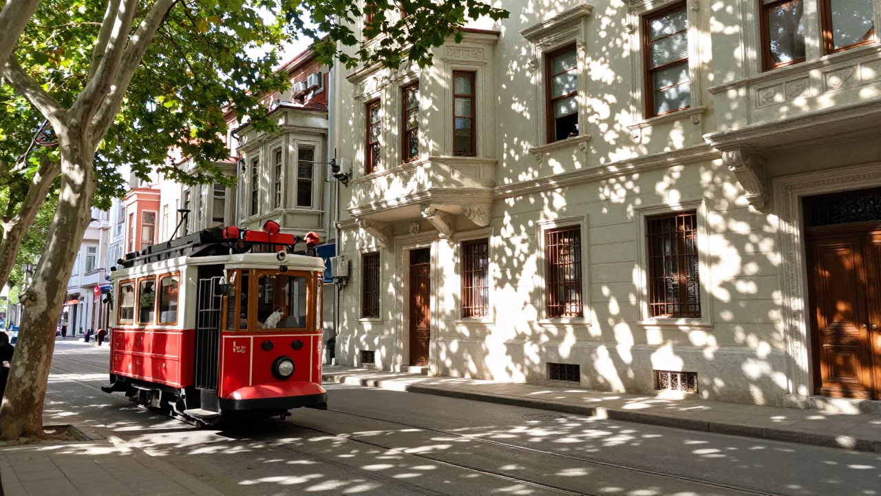 Cat at Late Morning Light in Istanbul in in Istanbul, Turkey