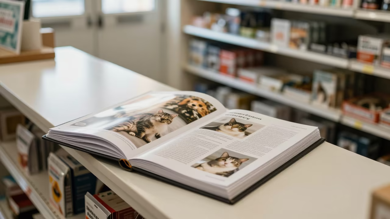 Cat Behavior Binder in Savannah Pet Store in inside a pet store aisle in Savannah