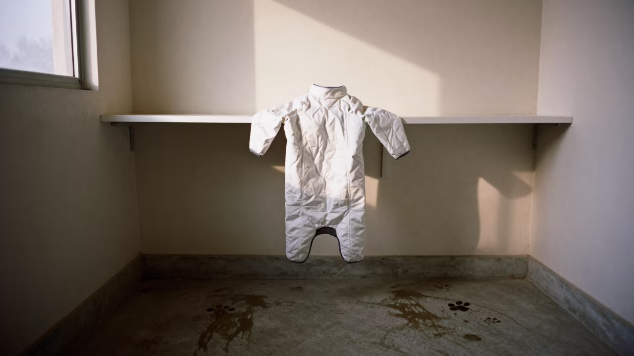 Cat Gown Shelf Mop Marks Paw Prints Bharuch in inside a grooming bay in Bharuch