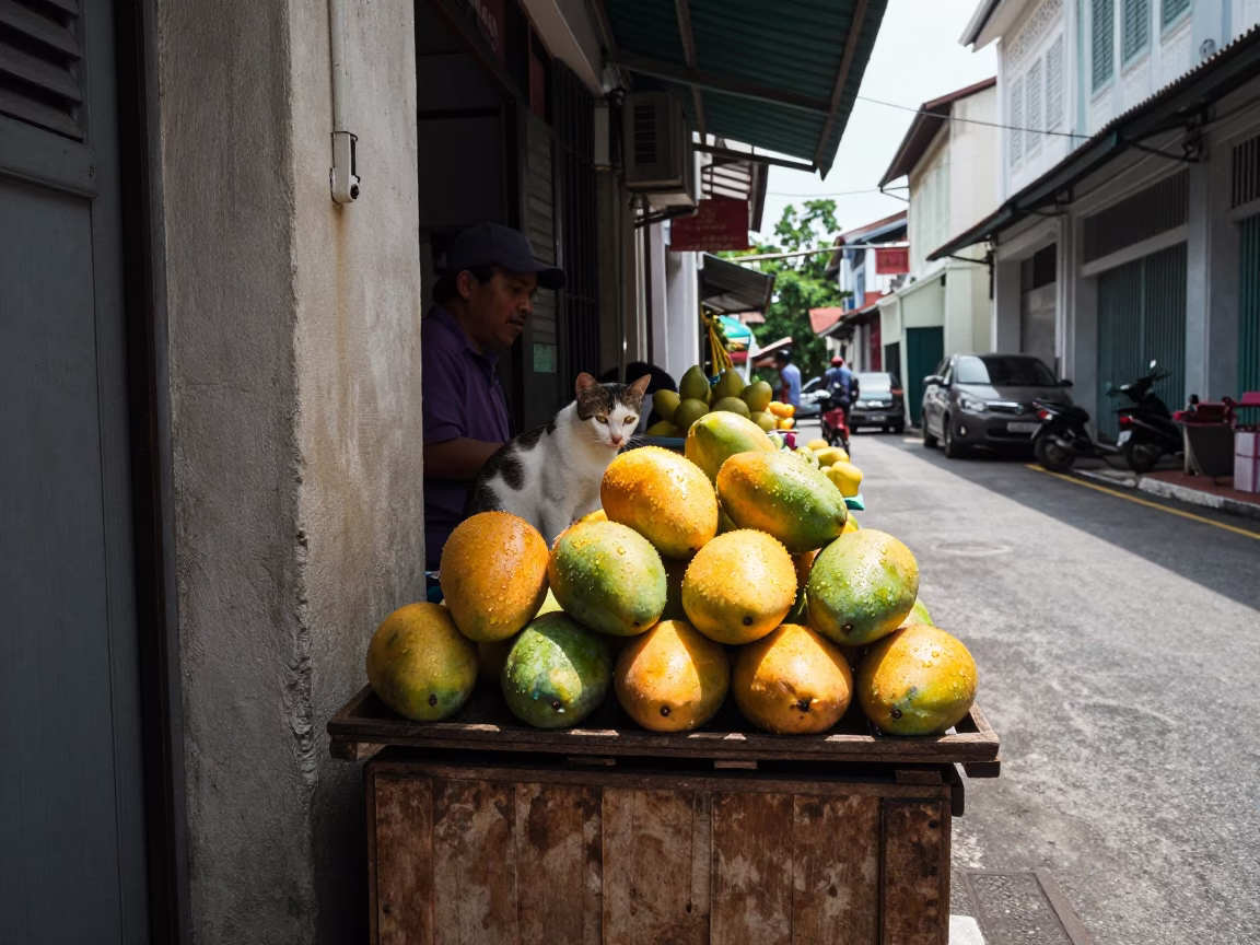 Cat in George Town in in George Town, Malaysia