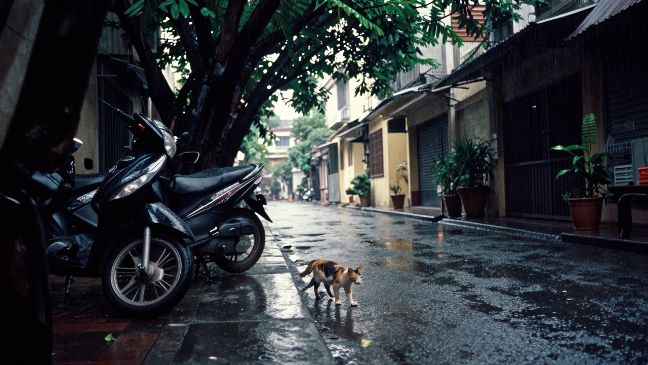 Cat in Ho Chi Minh City in in Ho Chi Minh City, Vietnam