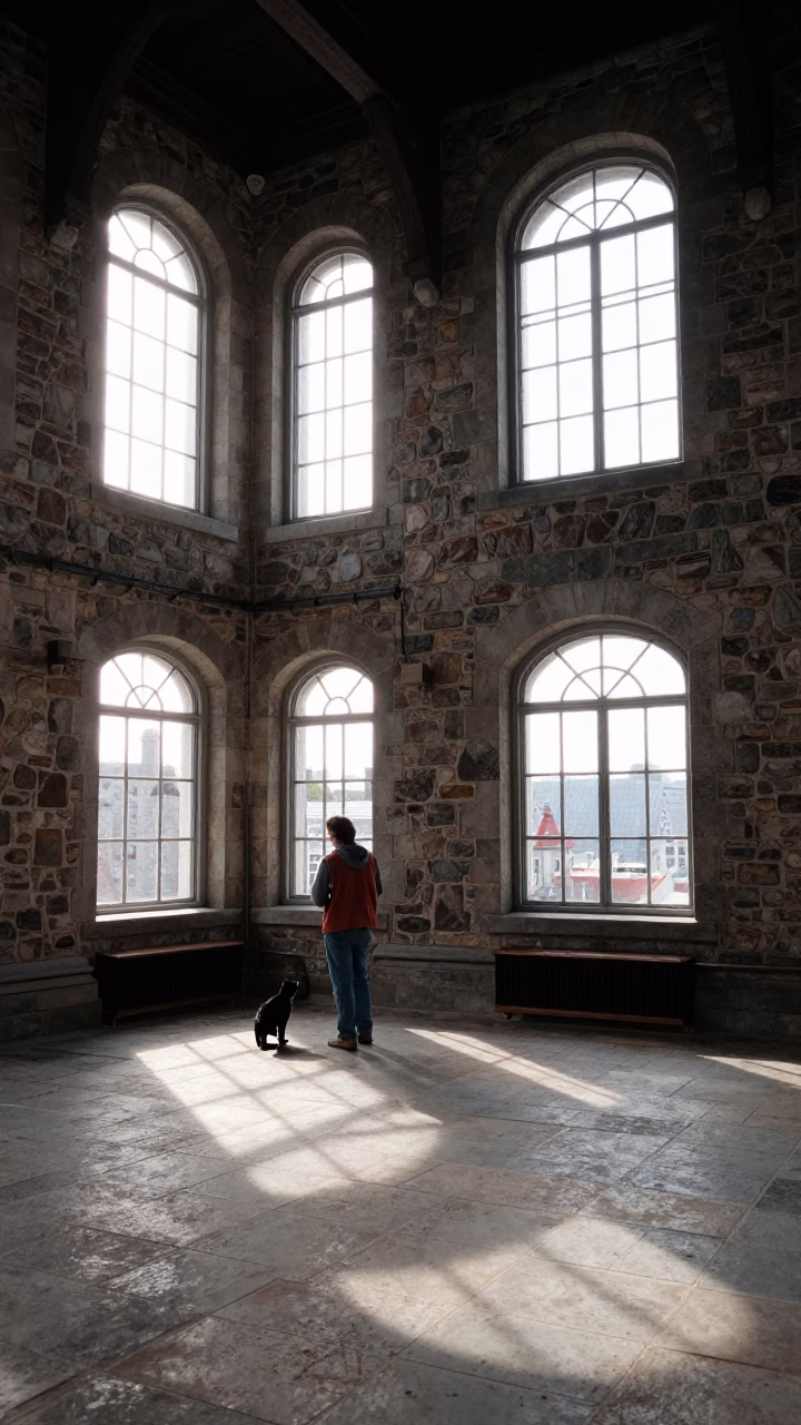 Cat in Quebec City in in Quebec City, Quebec, Canada