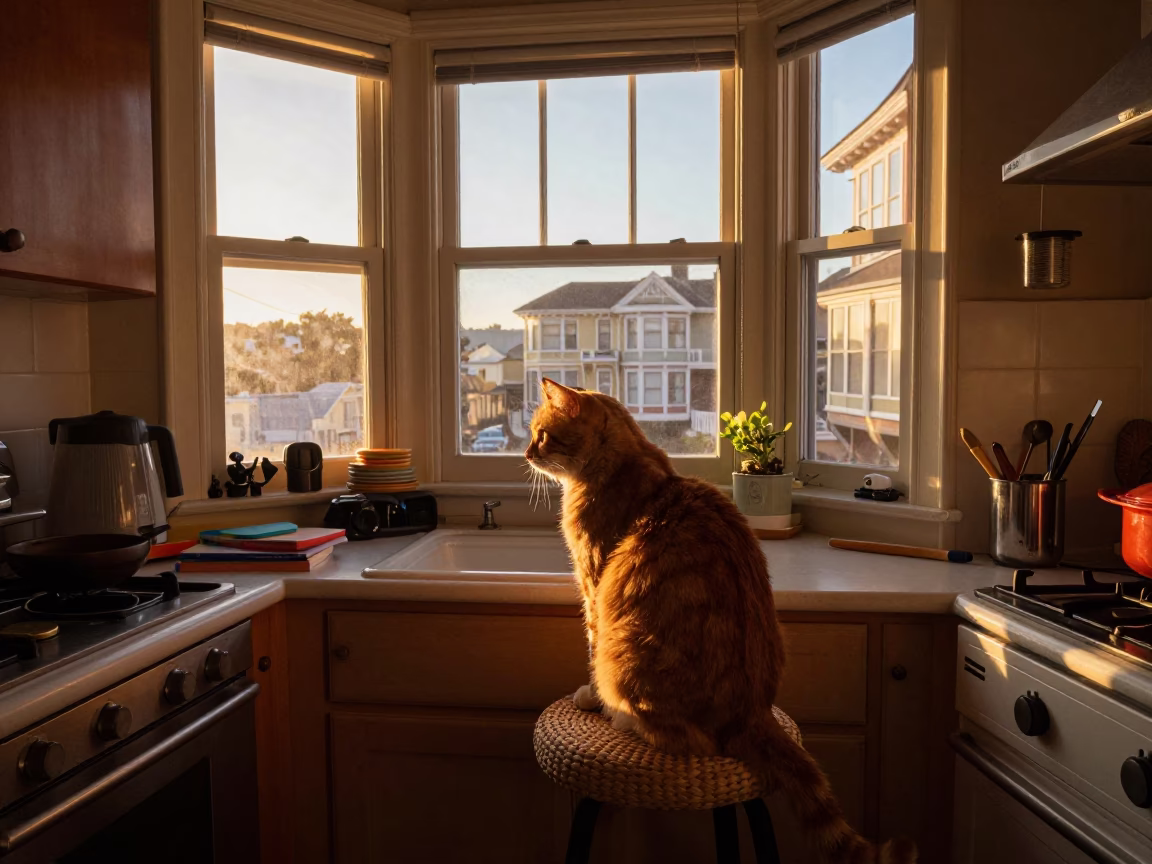 Cat in San Francisco in in San Francisco, California, United States