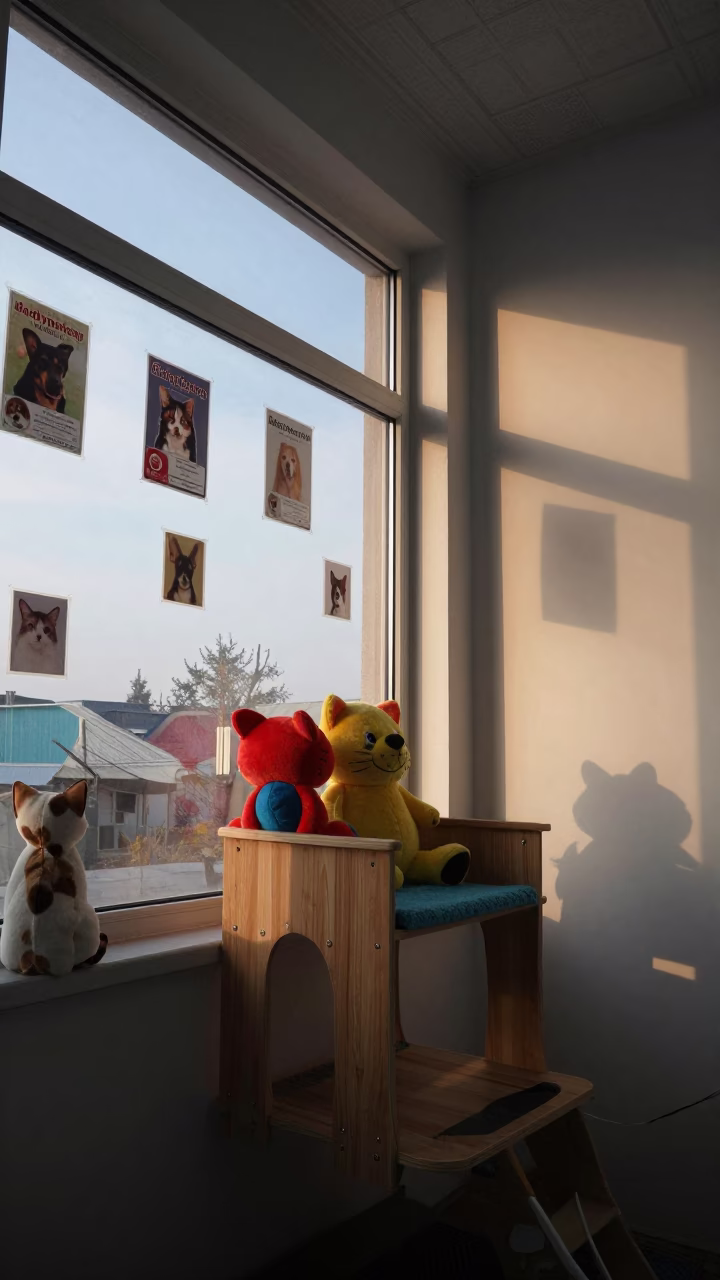 Cat Lounge Perch With Toys Near Taldyqorgan in inside a grooming bay near Taldyqorğan