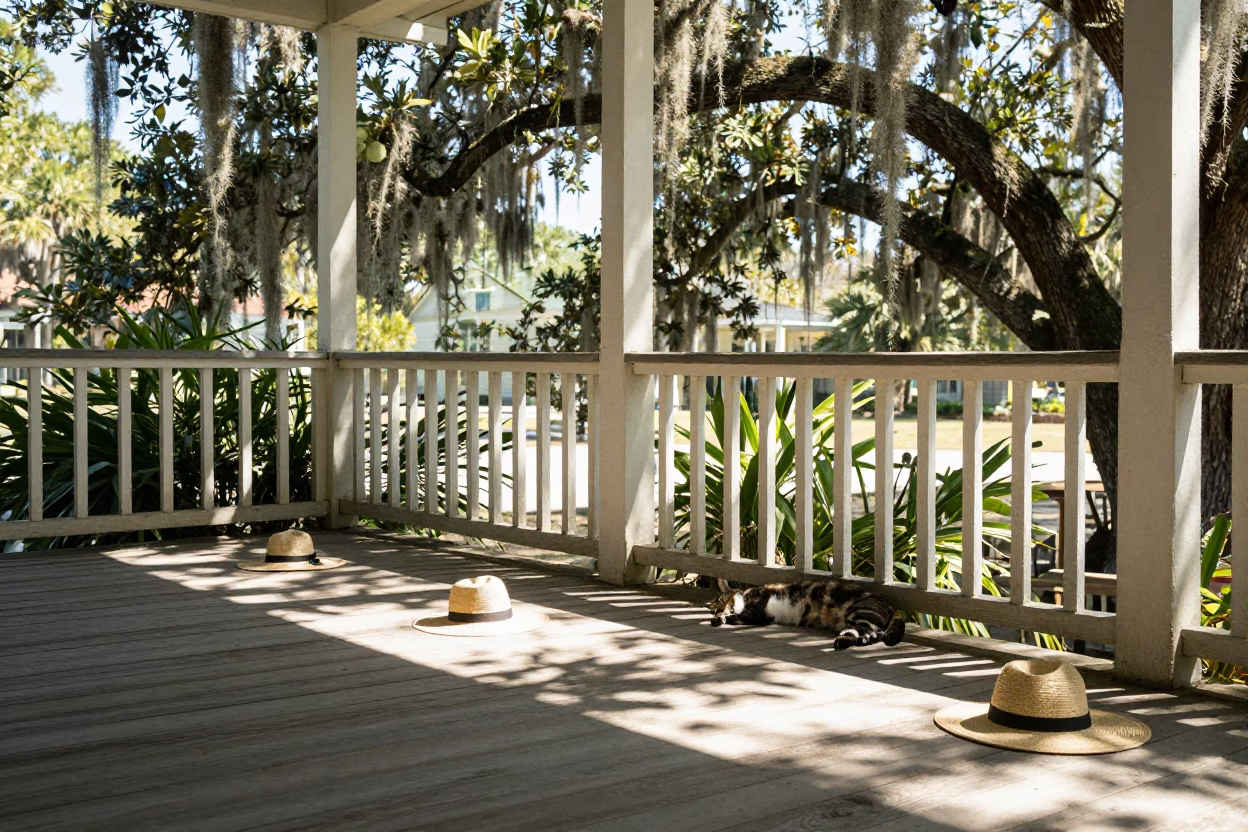 Cat Napping in Charleston in in Charleston, South Carolina, United States
