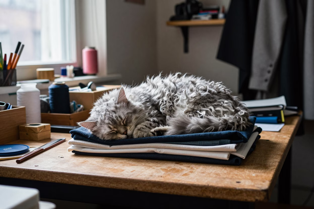 Cat Sleeping in Boston in in Boston, Massachusetts, United States