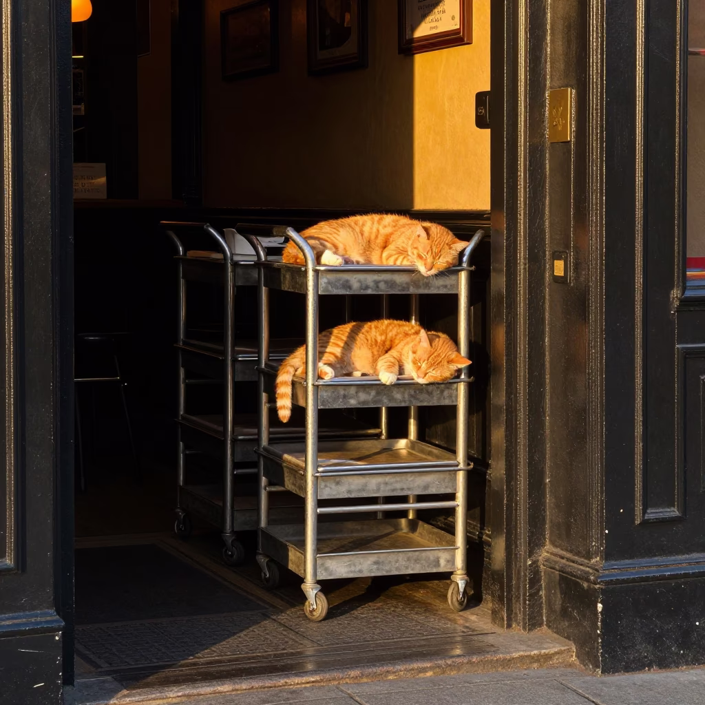 Cat Sleeping in Dublin in in Dublin, Ireland