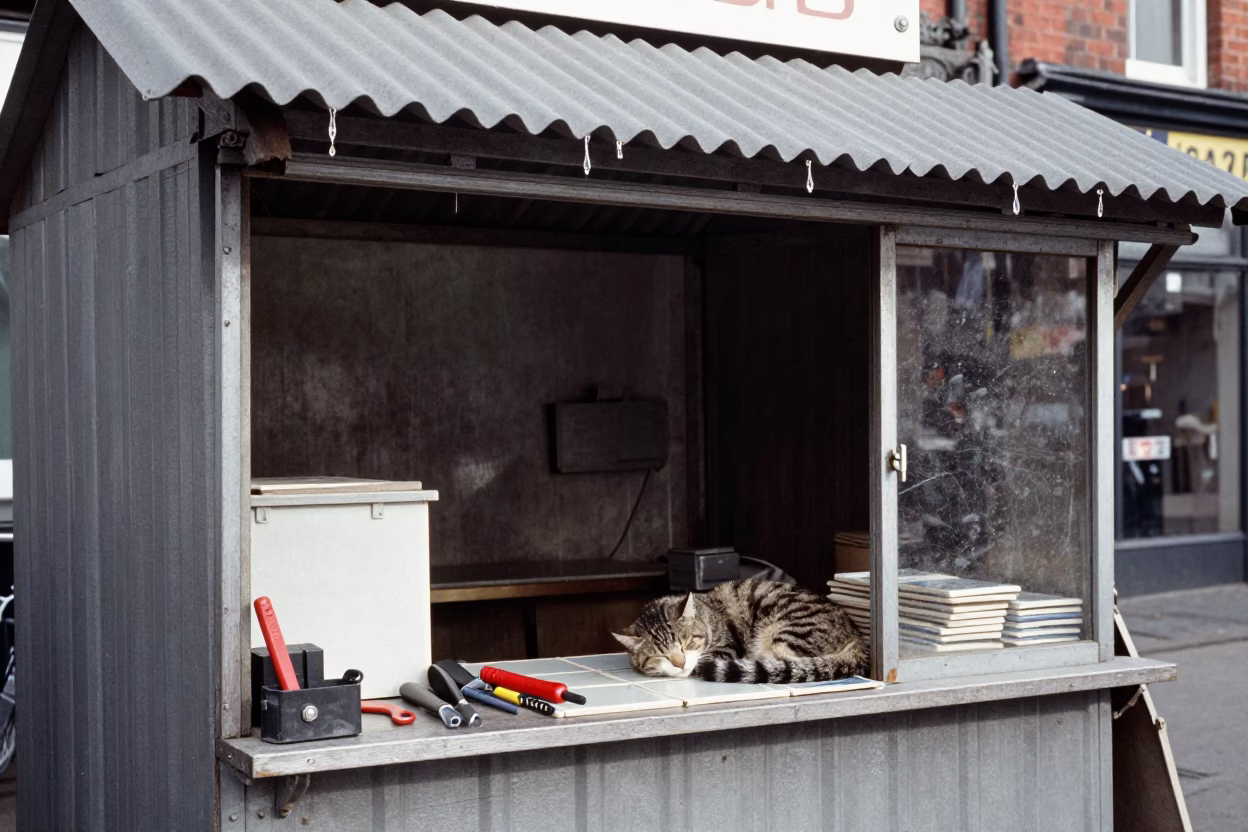 Cat Sleeping in Liverpool in in Liverpool, United Kingdom