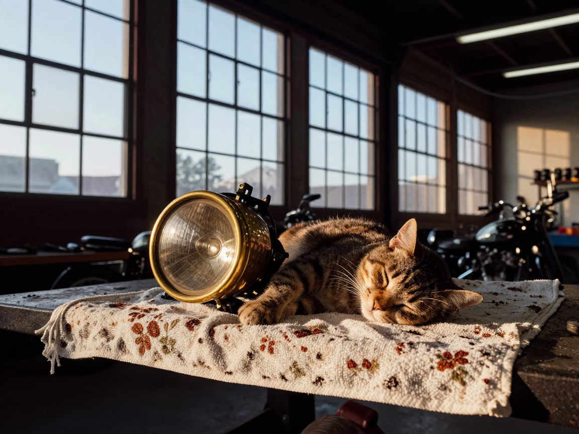 Cat Sleeping in Nashville in in Nashville, Tennessee, United States