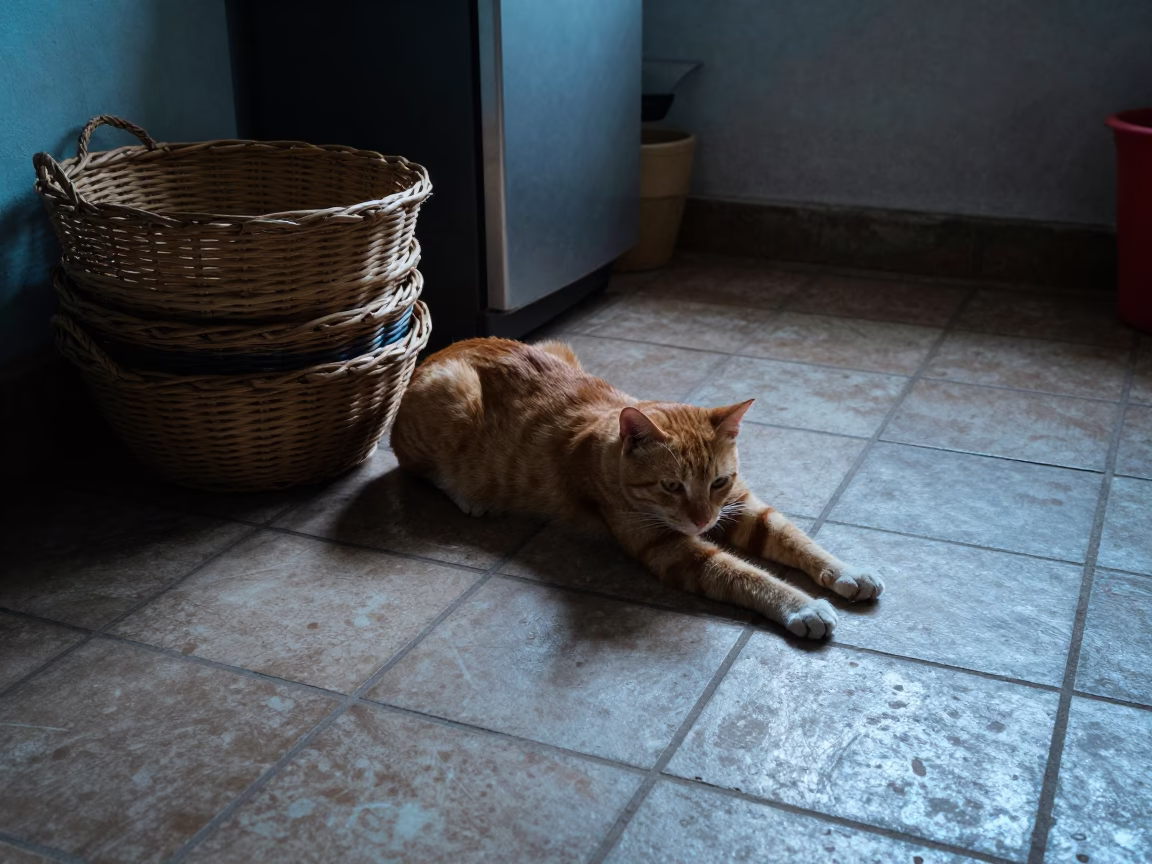 Cat Stretching in Chennai in in Chennai, India