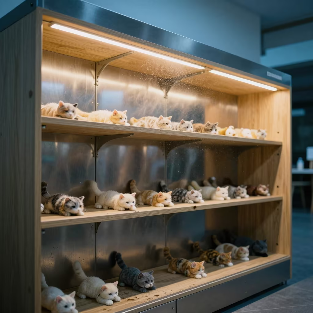 Cat Toy Library at Dog Wash Station Guiyang in at a self-serve dog wash station in Guiyang