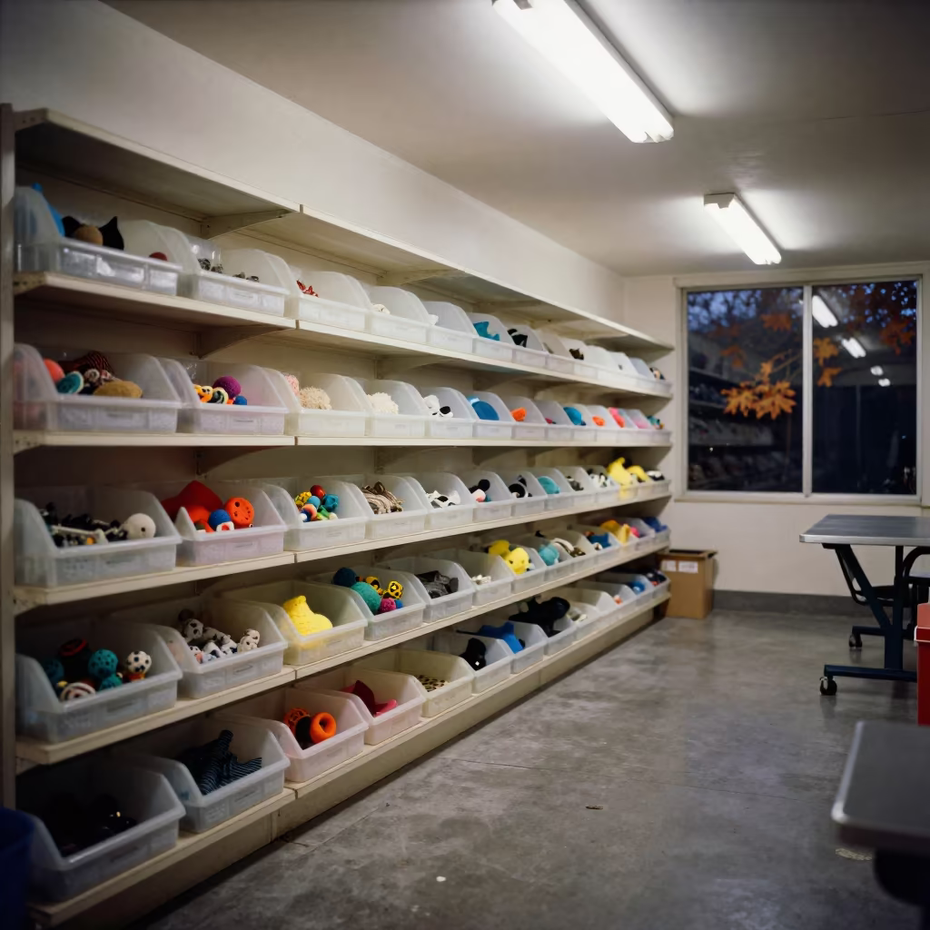 Cat Toy Library in Kerman Grooming Bay Night in inside a grooming bay in Kerman