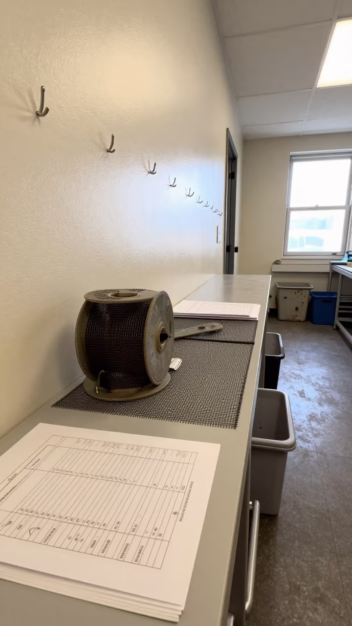 Catio Mesh Repair Spool in Dublin Kennel Corridor in in a boarding kennel corridor in Dublin