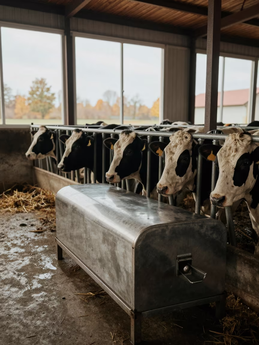 Cattle Chute in Lombardy Lambing Barn in inside a lambing barn in Lombardy