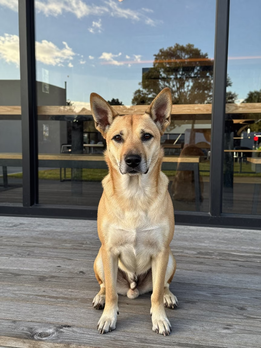 Cattle Dog in Melbourne at Afternoon Light in in Melbourne, Victoria, Australia