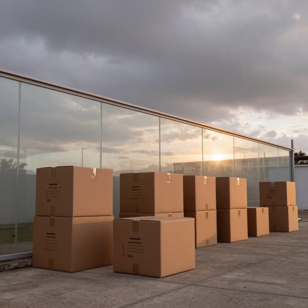 Ceará Archive Box Staging Area Dusk in in Ceará