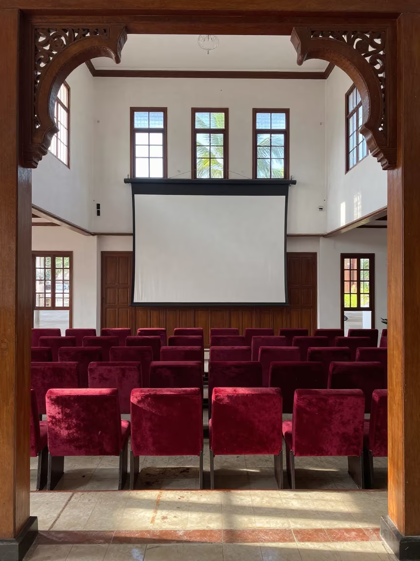 Cebu Prayer Hall Cinema Seats Screen in in a prayer hall in Cebu