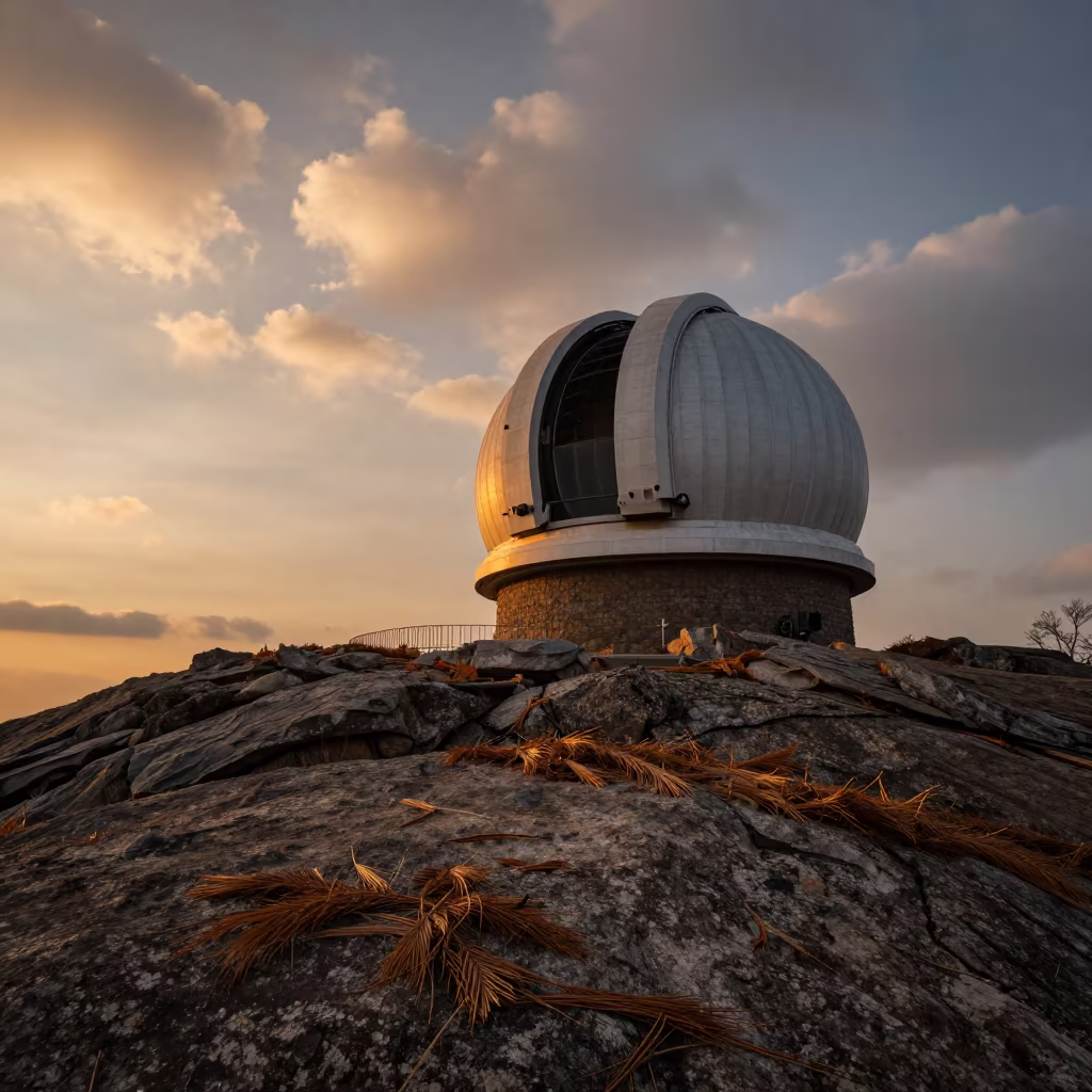 Cedar Needles at Observatory Threshold in along a rocky geology outcrop near Downtown, Yangon
