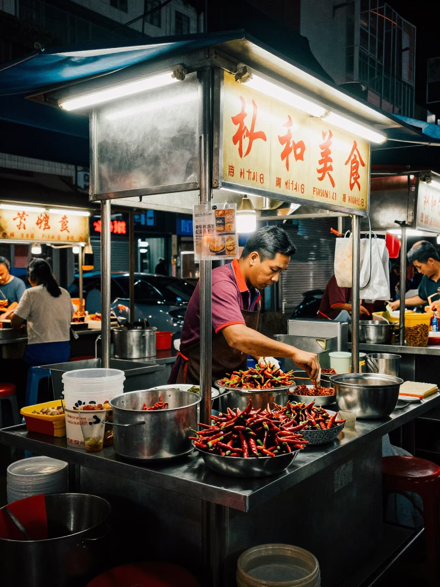 Center Stall in Singapore at Deep In The Night Light in in Singapore, Singapore