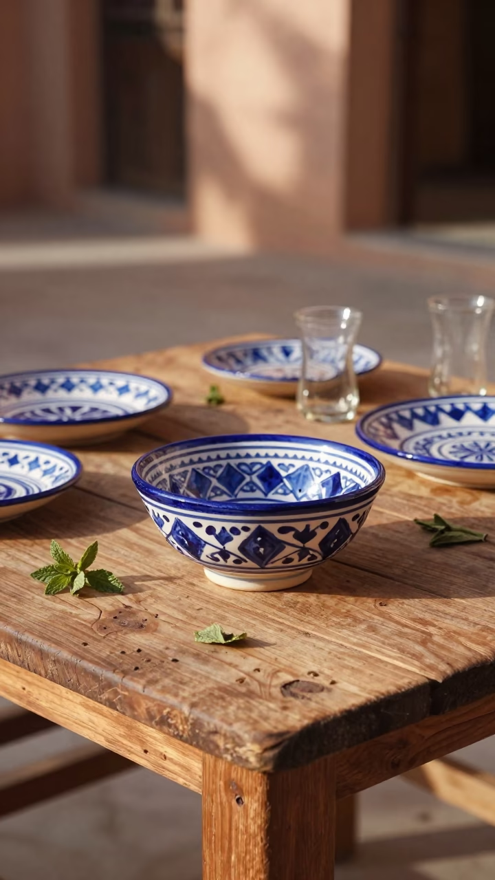 Ceramic Bowl in Marrakech in in Marrakech, Morocco