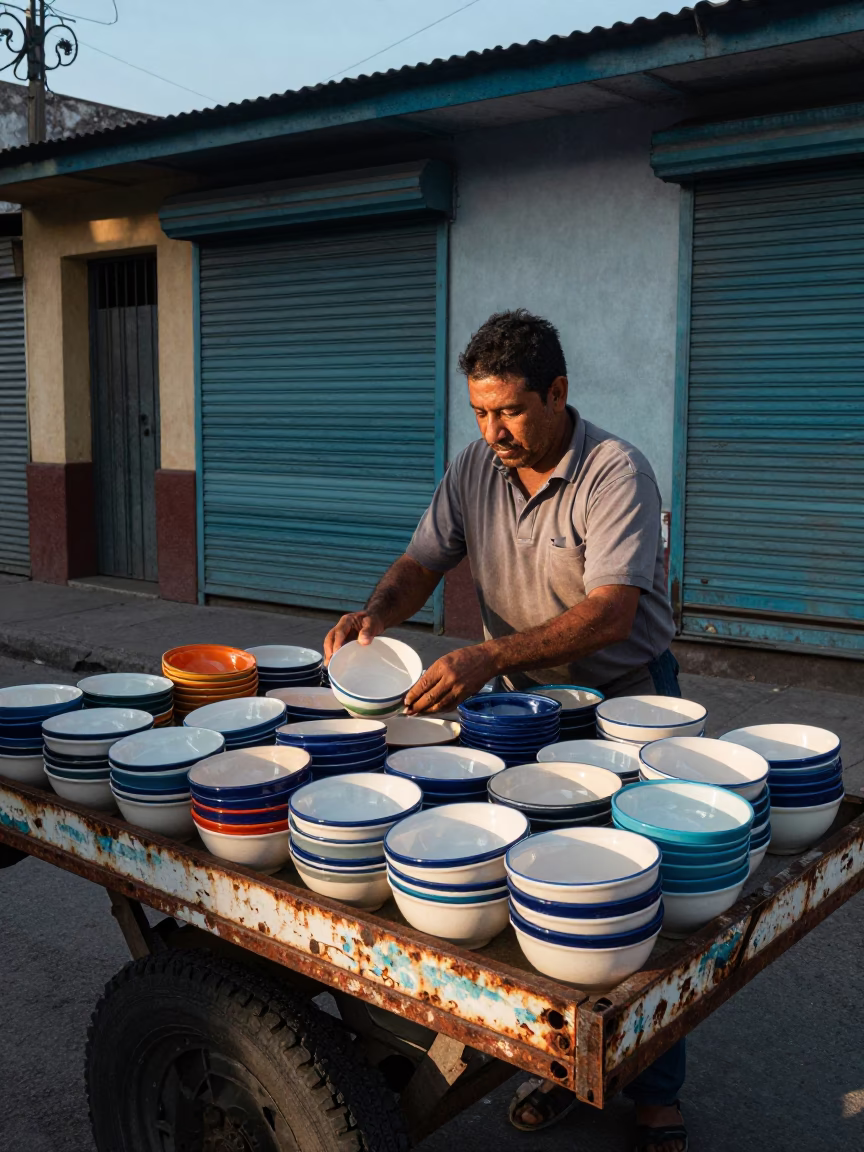 Ceramic Bowls in Buenos Aires in in Buenos Aires, Argentina