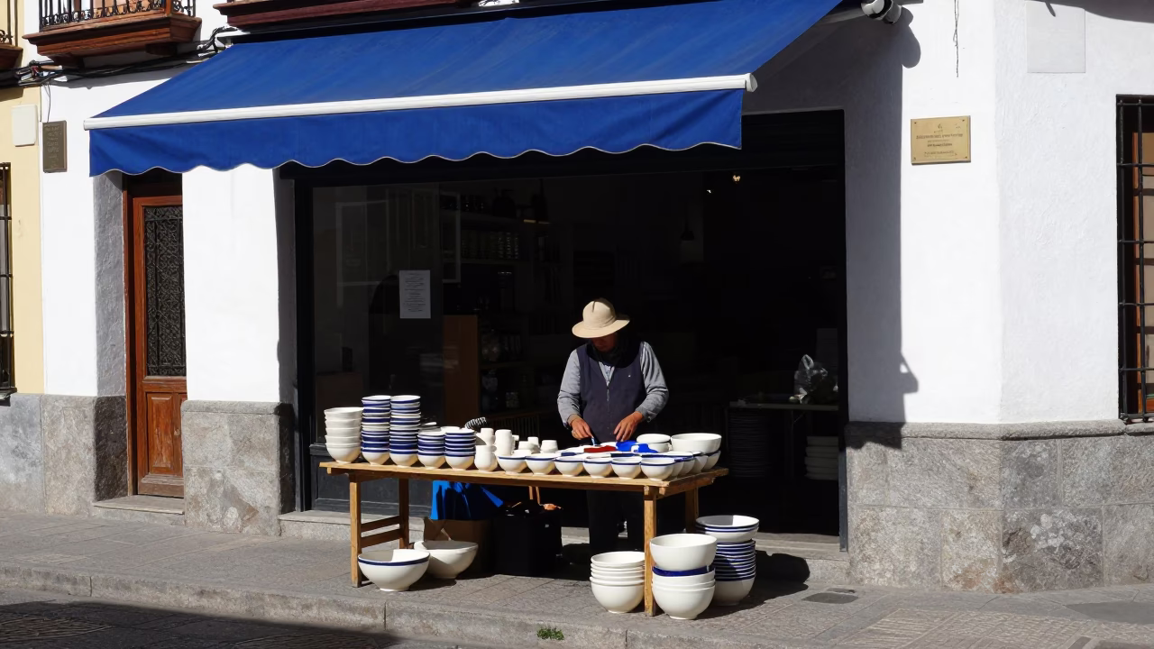 Ceramic Bowls in Madrid in in Madrid, Spain