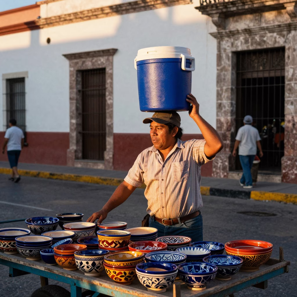 Ceramic Bowls in Merida in in Merida, Mexico