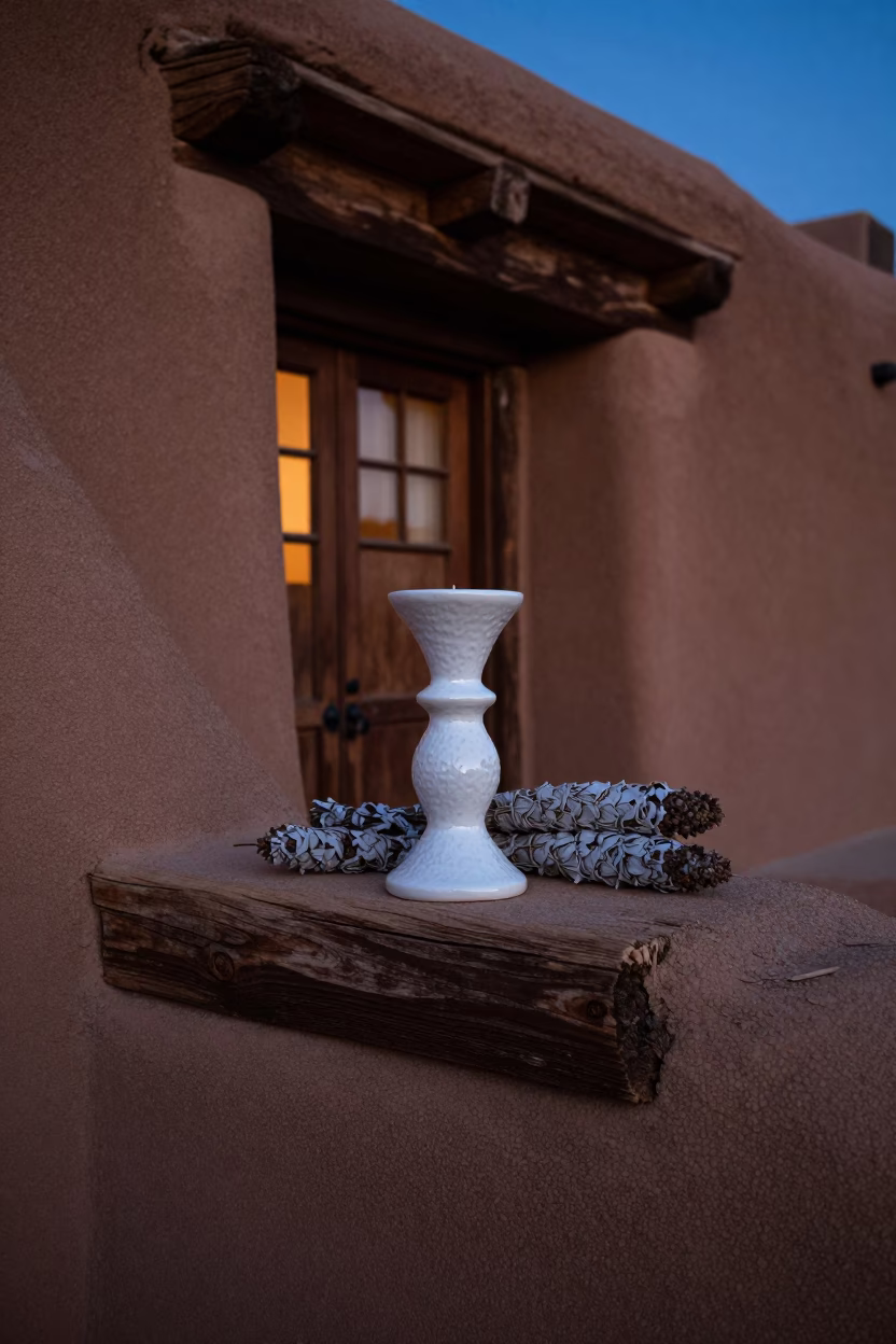 Ceramic Candlestick in Santa Fe in in Santa Fe, United States