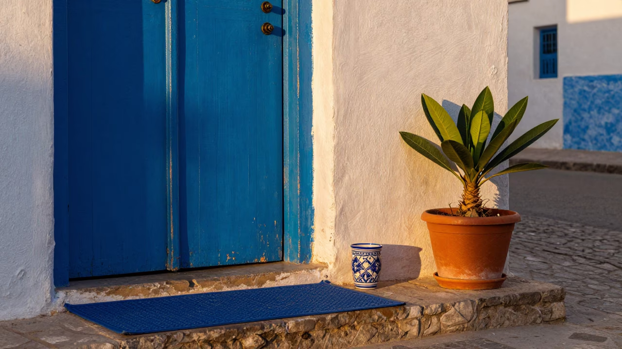 Ceramic Cup in Essaouira in in Essaouira, Morocco