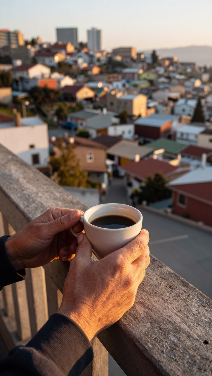 Ceramic Cup in Valparaiso in in Valparaiso, Chile