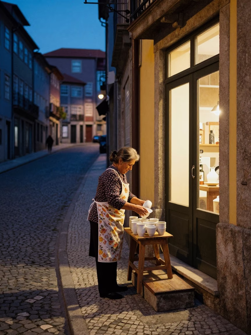Ceramic Cups in Porto in in Porto, Portugal