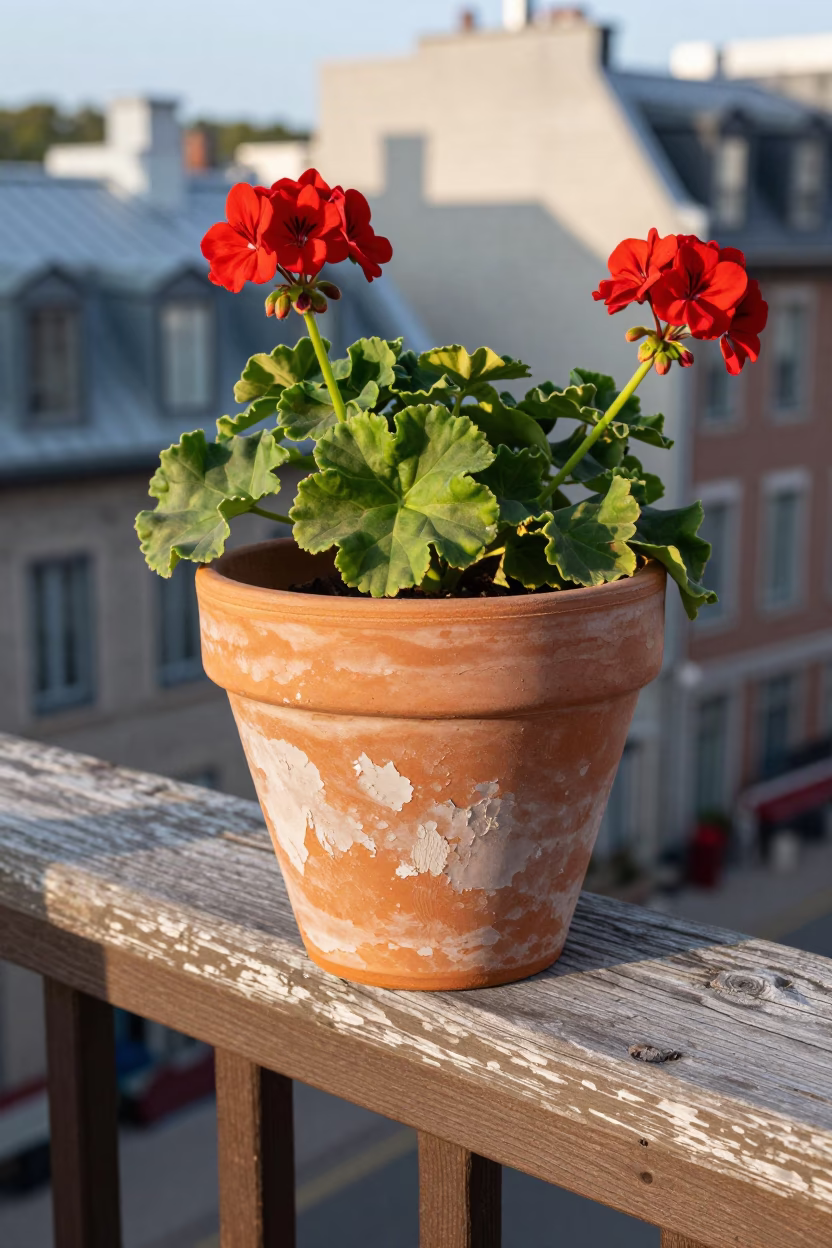 Ceramic Flower Pot in Quebec City in in Quebec City, Canada