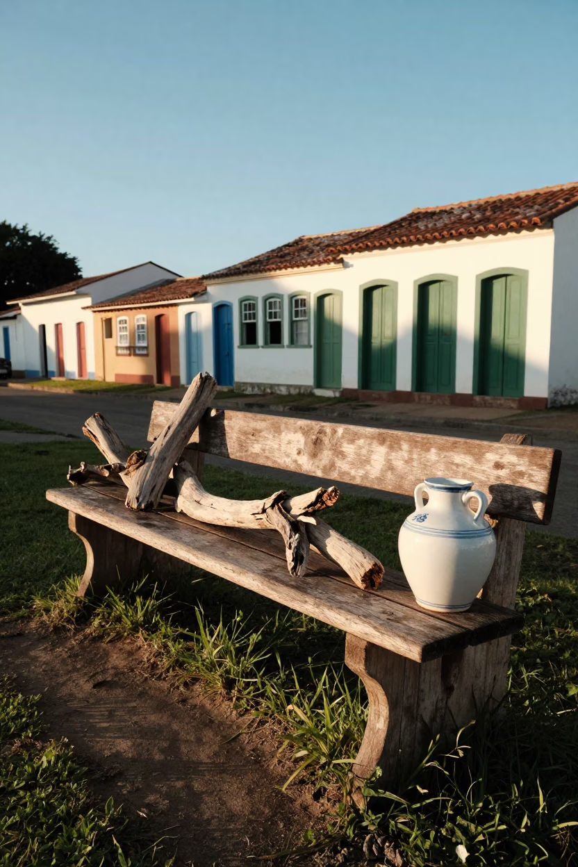 Ceramic in Salvador at Evening Light in in Salvador, Brazil