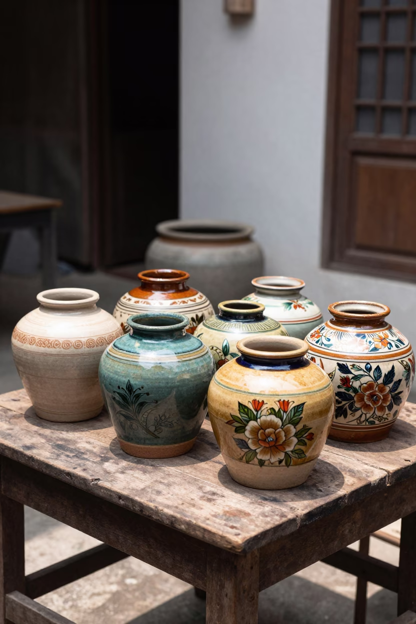 Ceramic Jars in Surabaya in in Surabaya, Indonesia