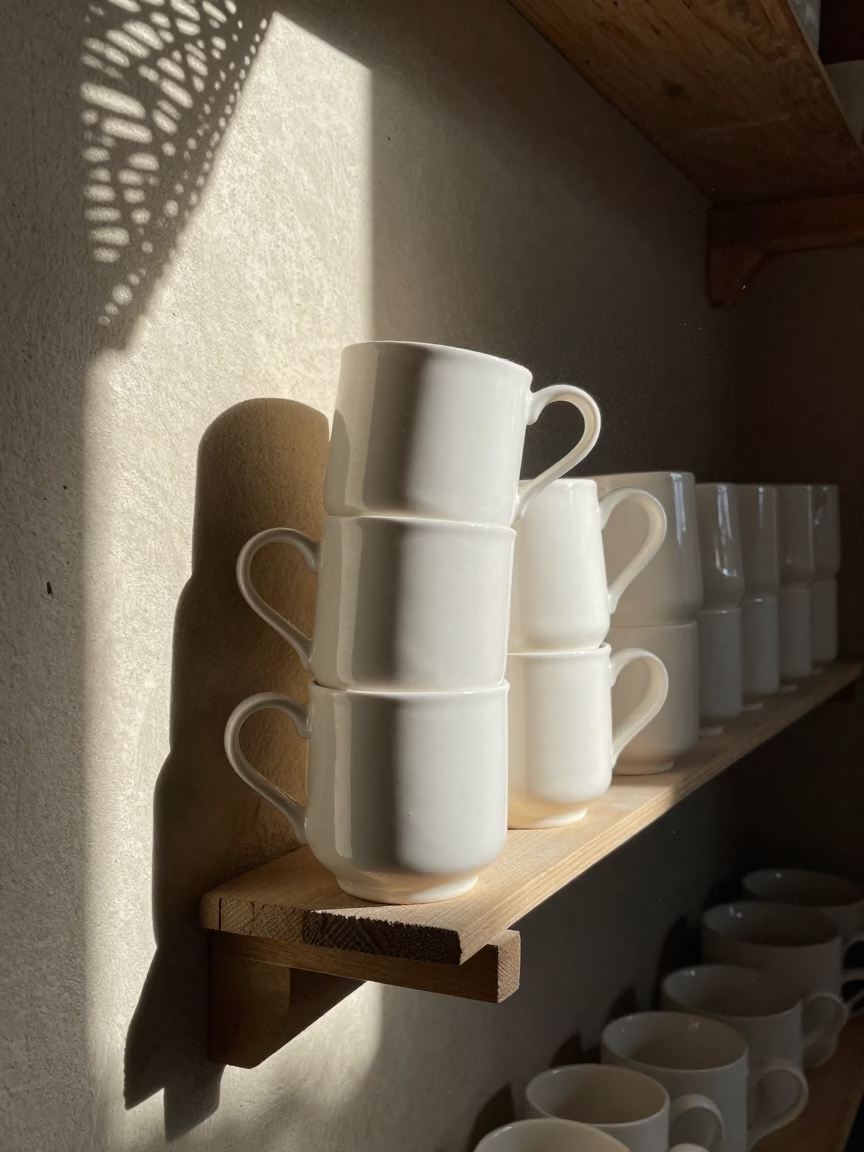 Ceramic Mugs in Fez in in Fez, Morocco