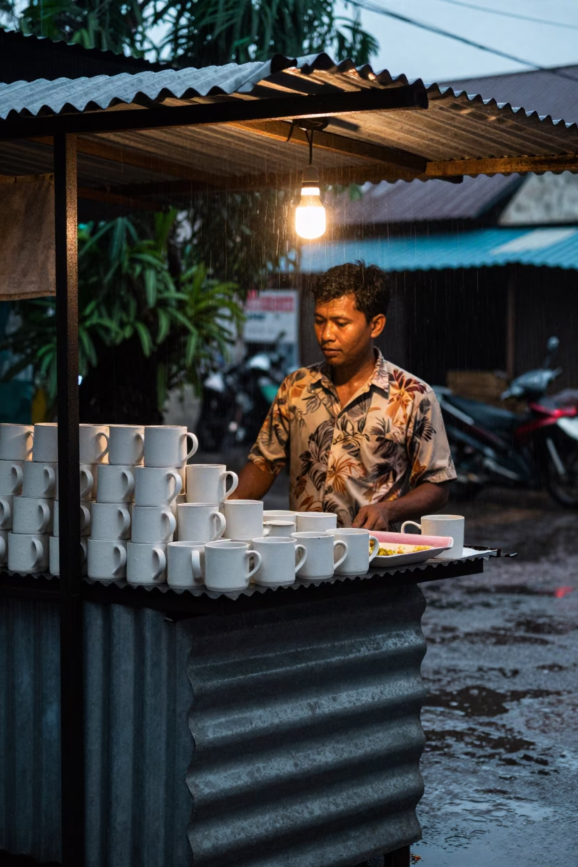 Ceramic Mugs in Kuala Lumpur at First Light in in Kuala Lumpur, Malaysia