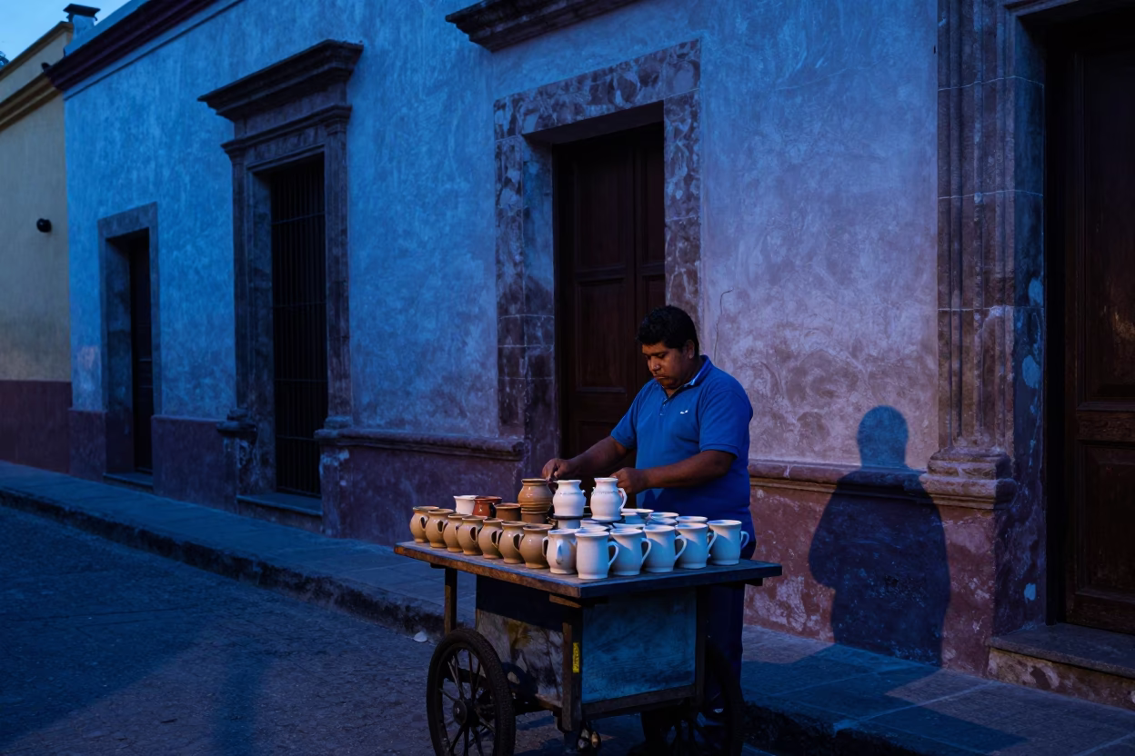 Ceramic Mugs in Oaxaca in in Oaxaca, Mexico