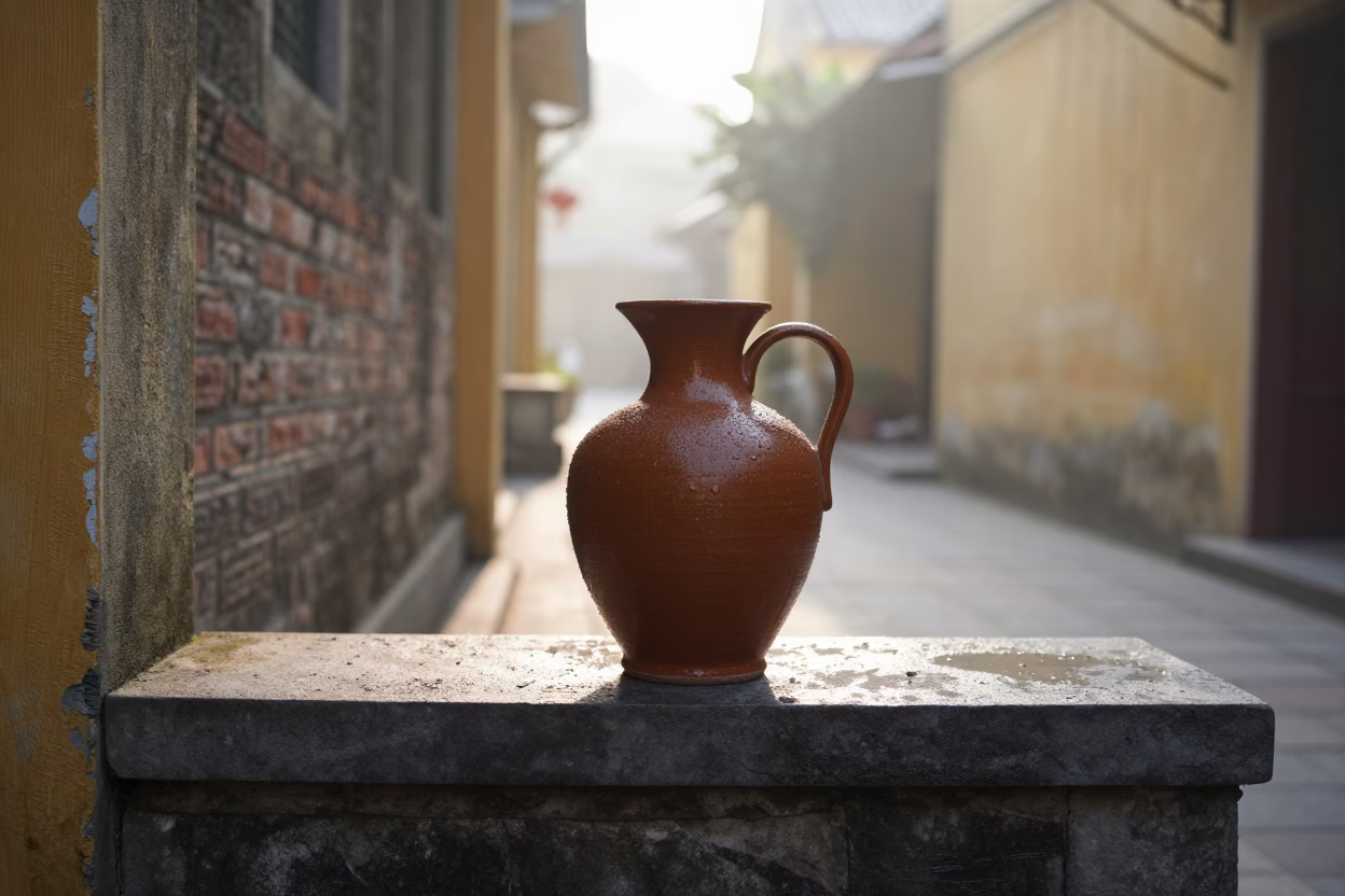 Ceramic Pitcher in Hoi An in in Hoi An, Vietnam