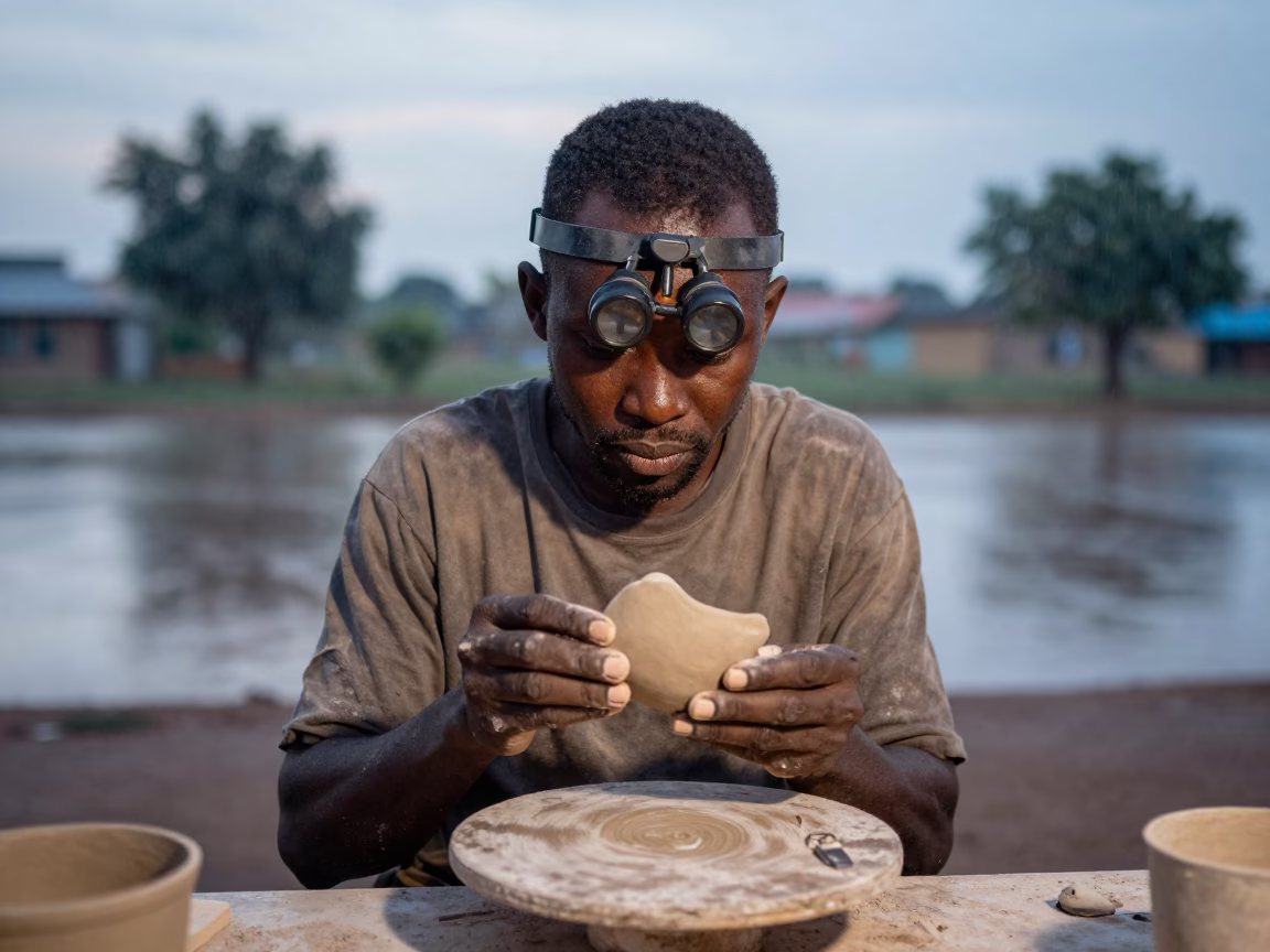 Ceramic Restorer Twilight Ziguinchor Portrait in near Ziguinchor