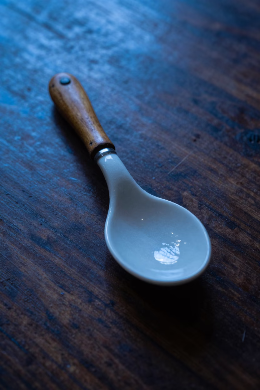 Ceramic Serving Spoon in Oaxaca in in Oaxaca, Mexico