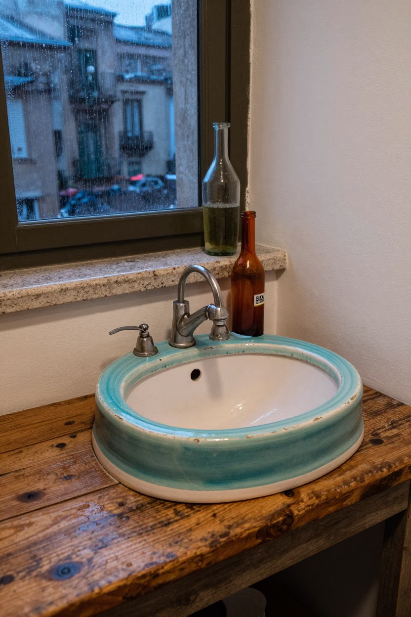 Ceramic Sink in Naples in in Naples, Italy
