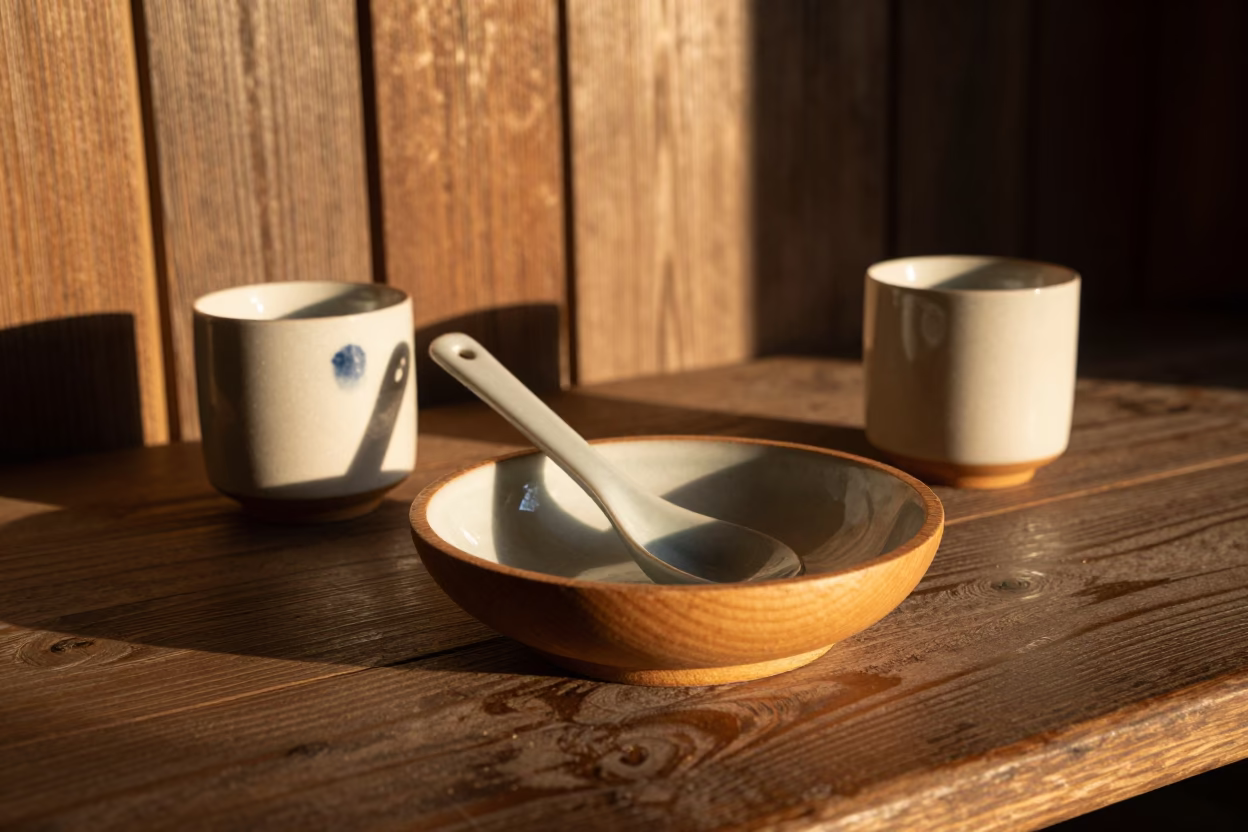 Ceramic Tea Infuser Spoon in Osaka in in Osaka, Japan