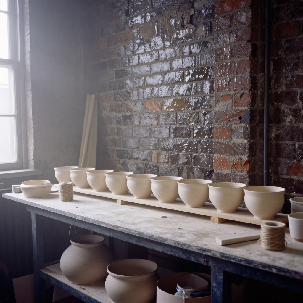 Ceramicist's Workbench in Bristol in in Bristol, United Kingdom