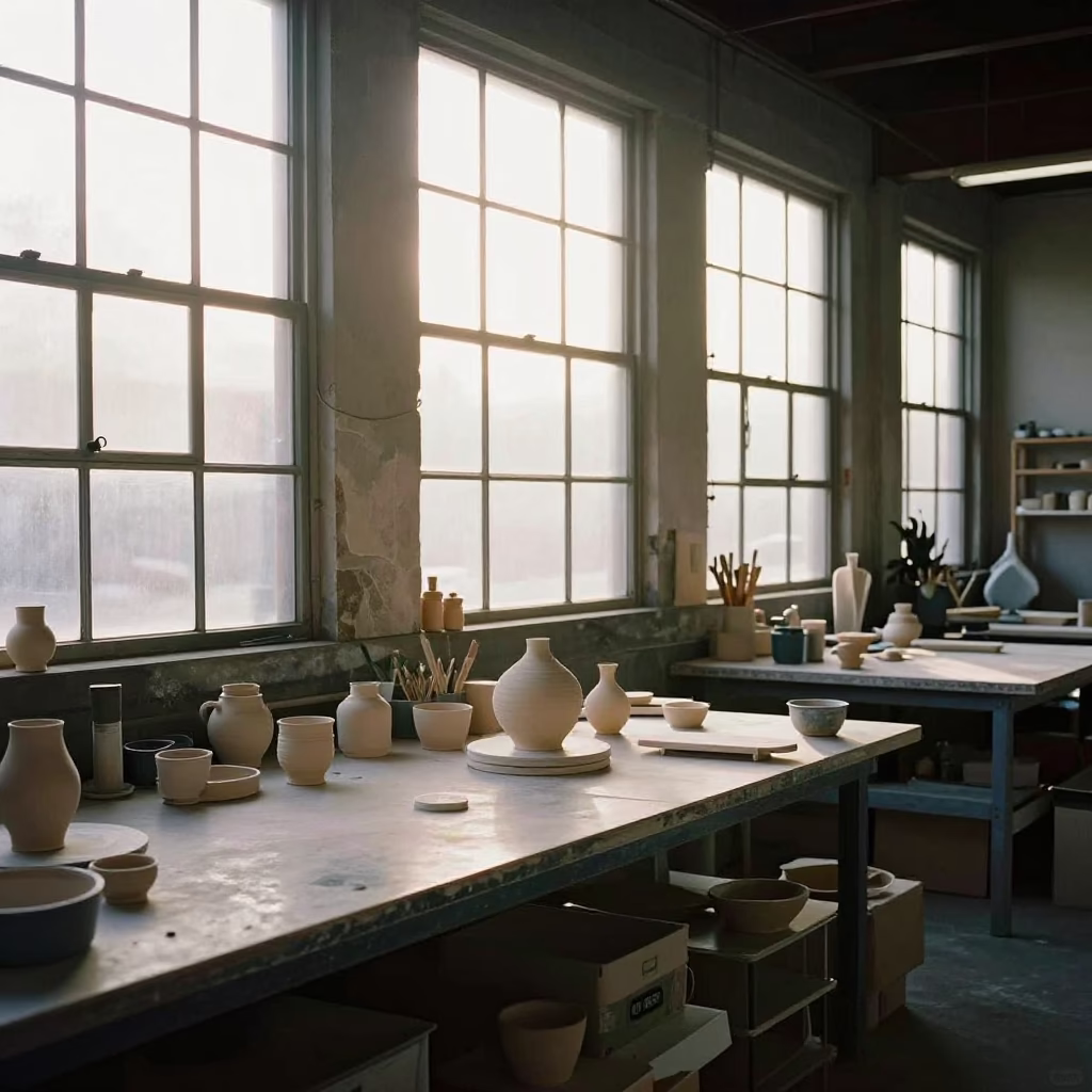 Ceramicist Workbench in Portland in in Portland, Oregon, United States