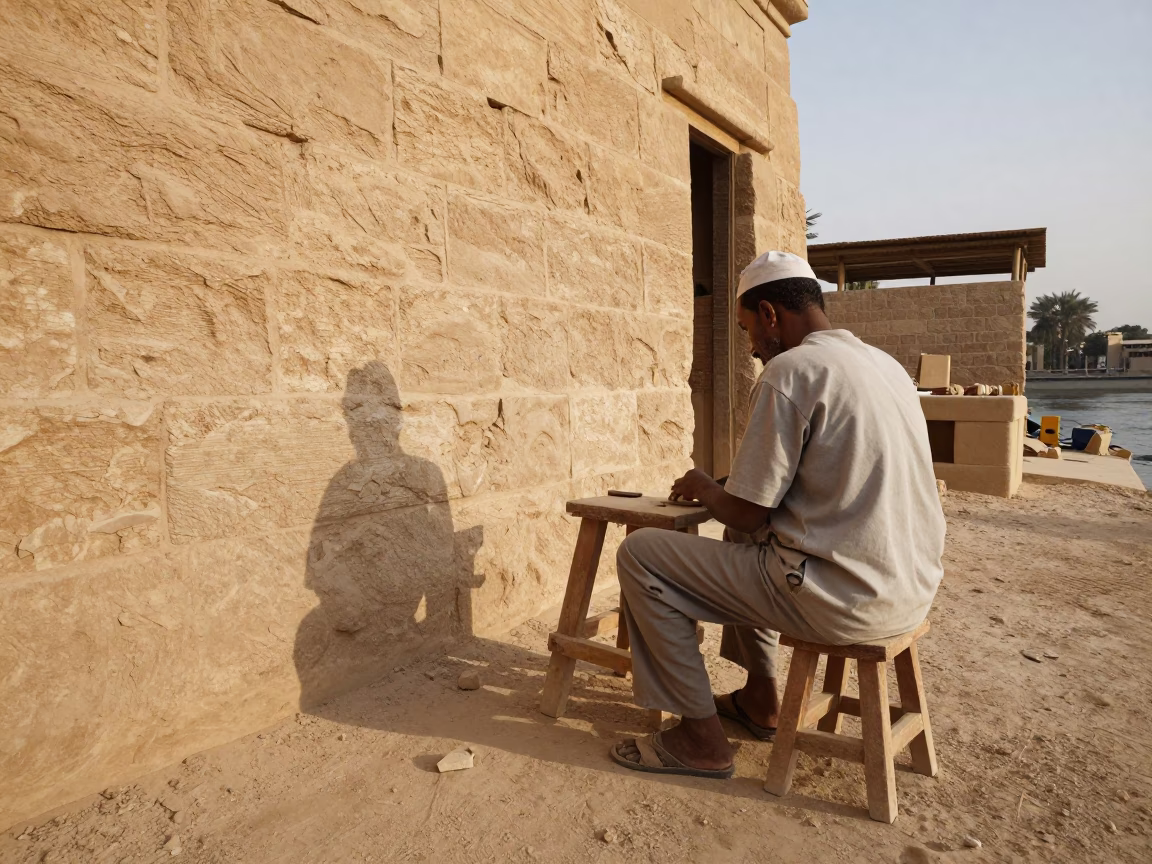 Chair Leg in Luxor in in Luxor, Egypt