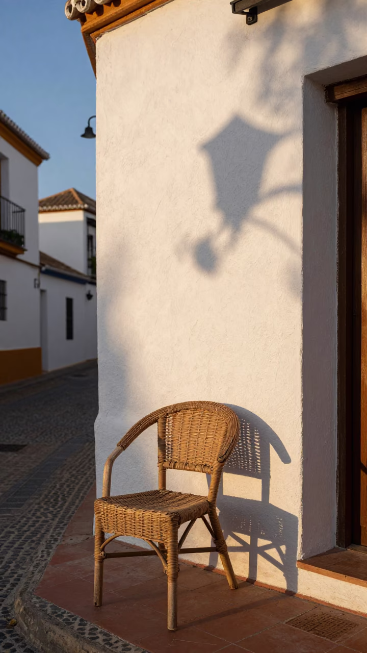 Chair Shadow in Granada in in Granada, Spain
