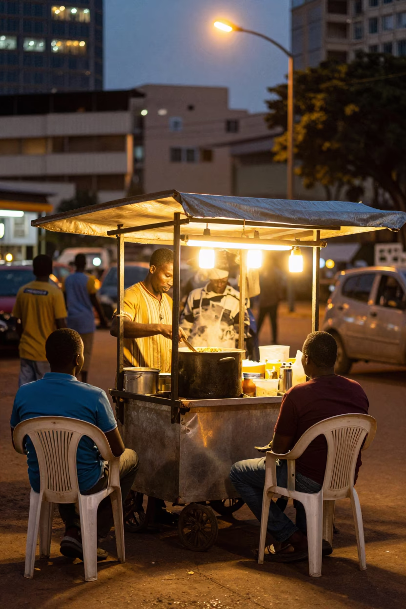 Chakalaka in Johannesburg at As City Lights Begin To Glow in in Johannesburg, South Africa
