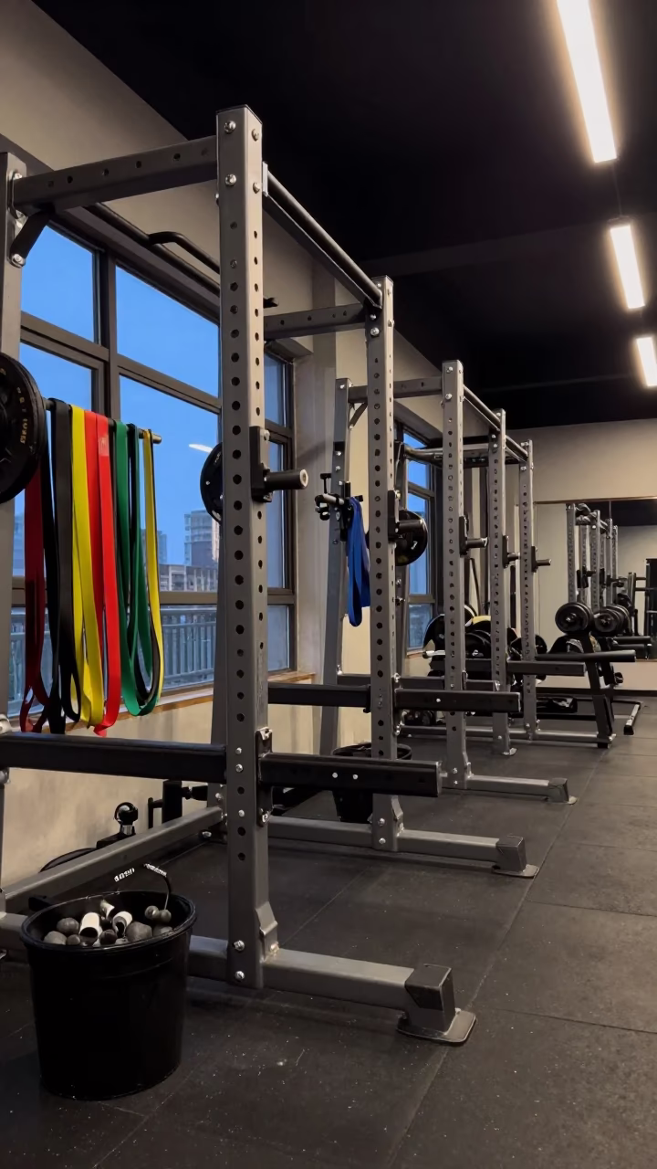 Changsha Strength Room Predawn Equipment in inside a strength room in Changsha