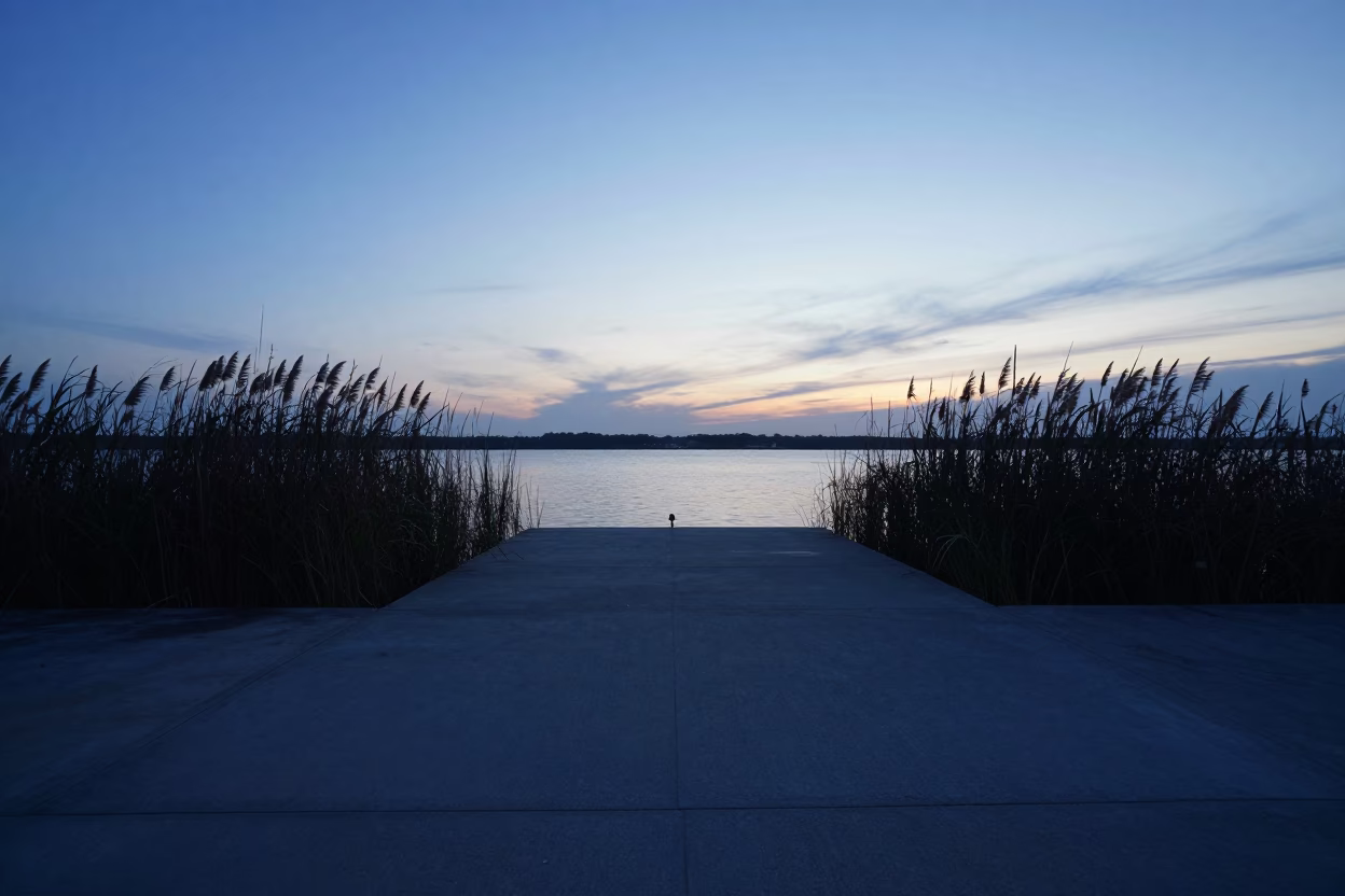 Charleston Dawn Light at The Still Hours Before Dawn Light in in Charleston, South Carolina, United States