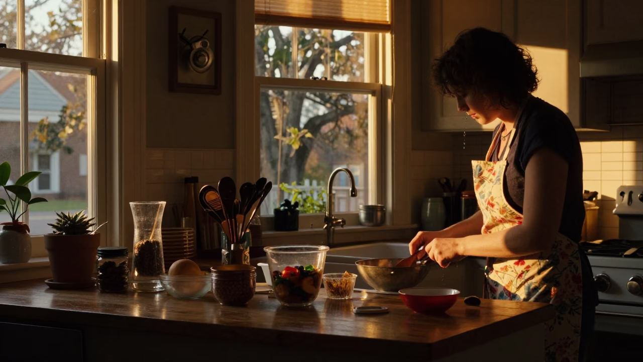 Charleston Kitchen Evening at Honeyed Evening Light in in Charleston, South Carolina, United States